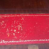 Mahogany-stained beech writing desk with keys H 106 cm
