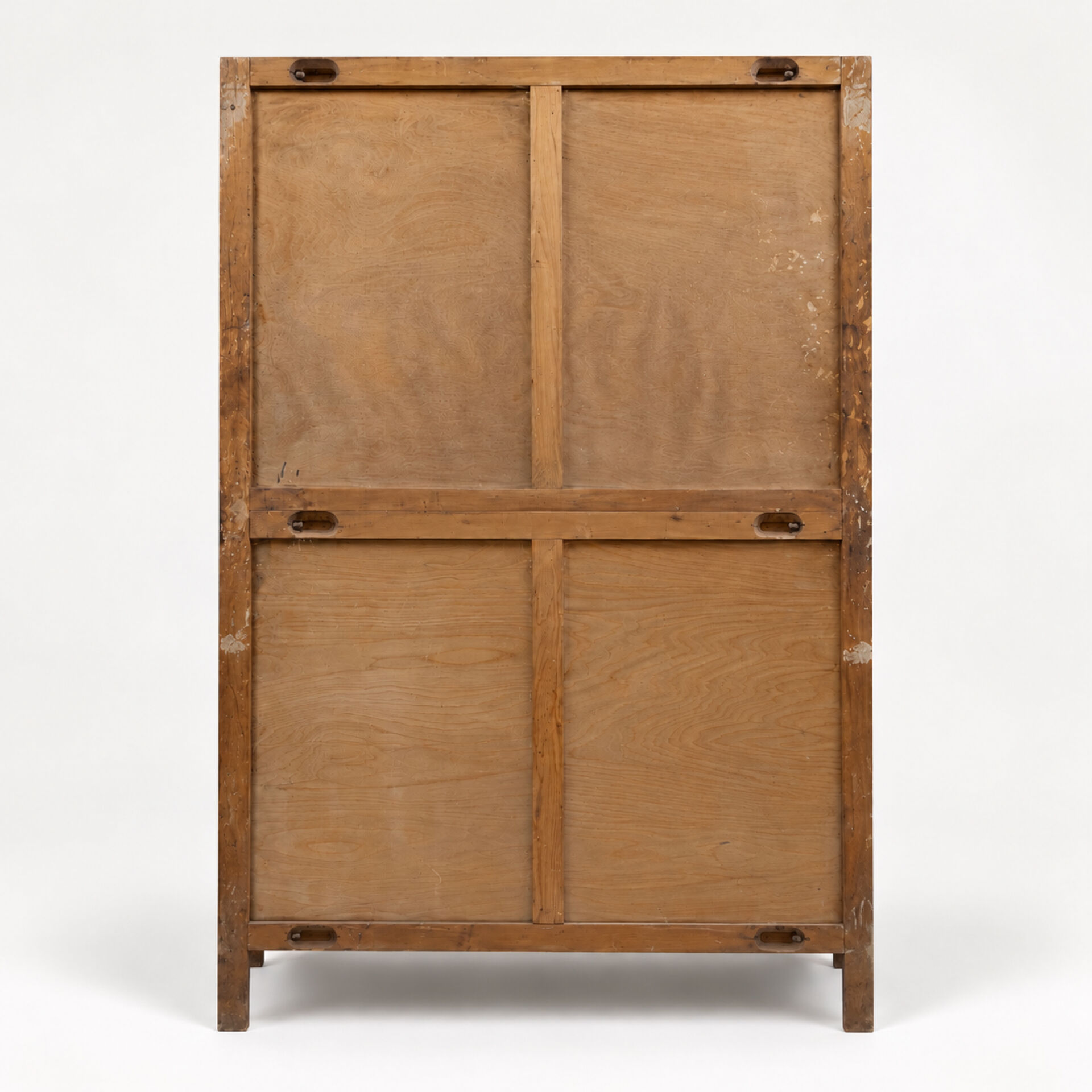 Renovated black Art Deco Parisian wardrobe