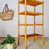 Vintage rattan shelf - bookcase