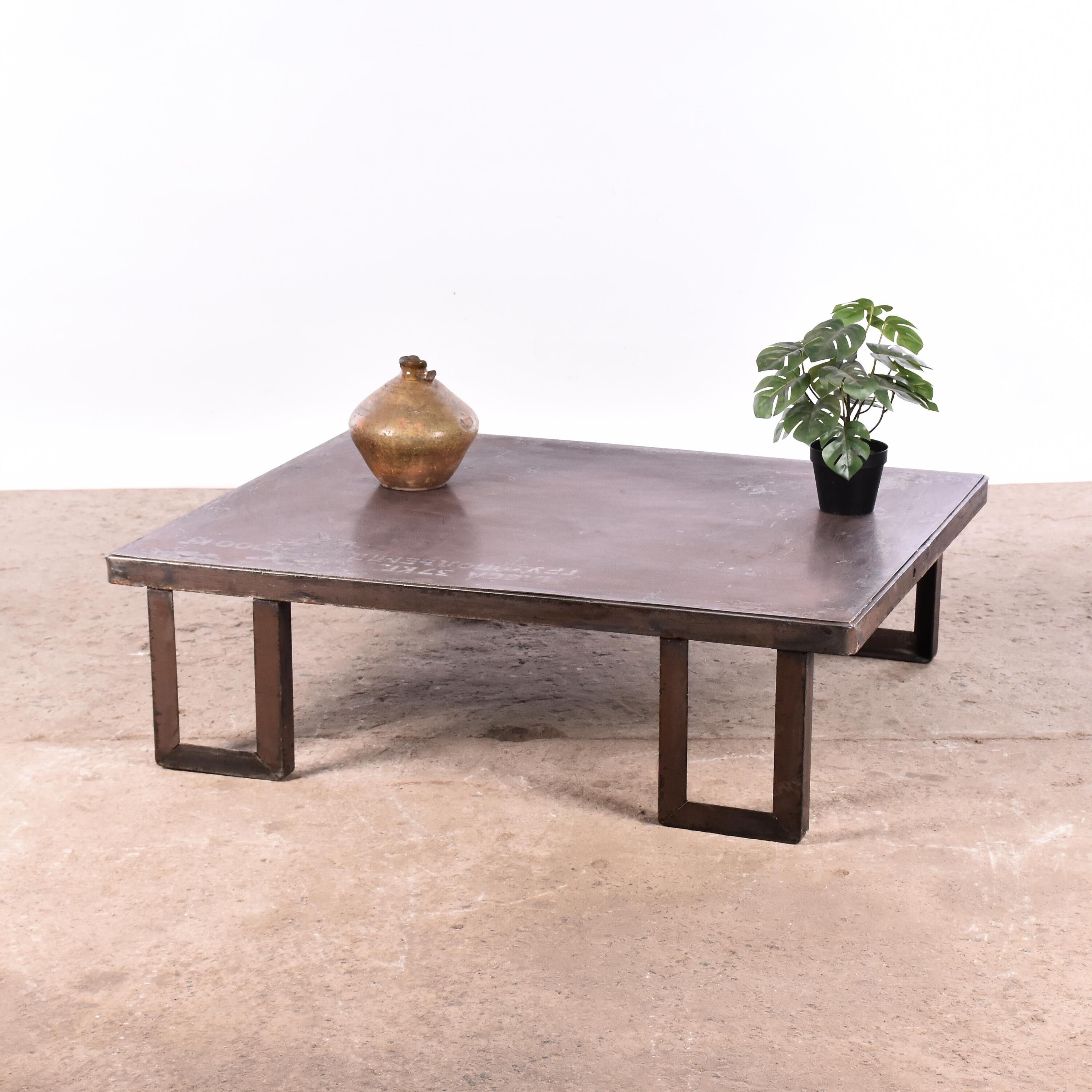 Industrial coffee table
