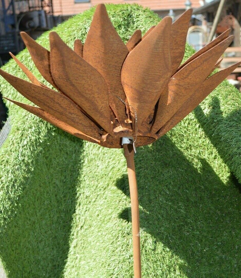 wrought iron lotus flower