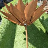 wrought iron lotus flower