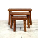 Brutalist nesting tables