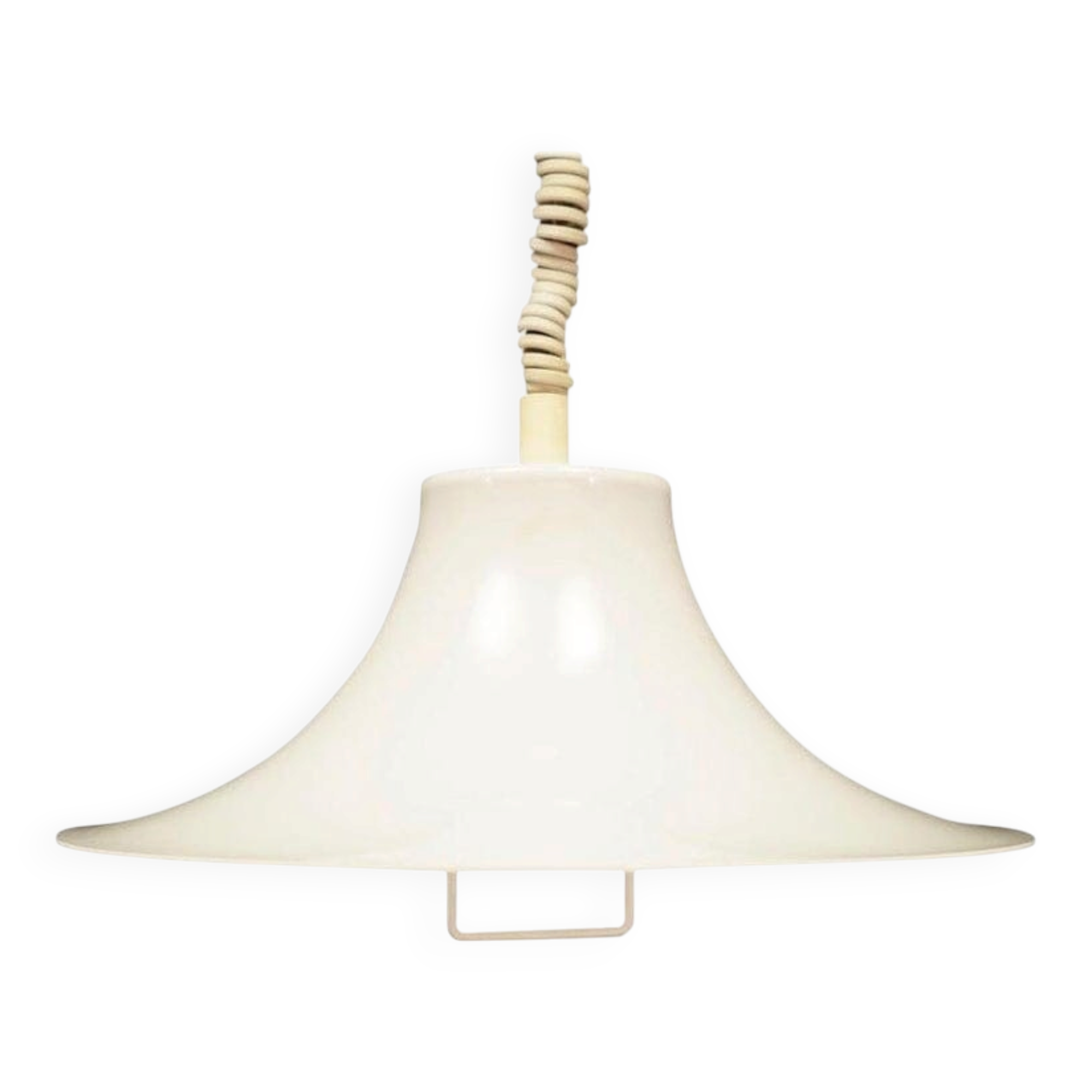 White pendant lamp, Danish design, 1970s, manufacturer: Fog & Morup