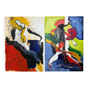 Painting Jo-Bi and Jo-Bi