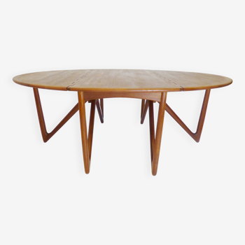 Vintage Danish Teak Dining Table By Niels Koefoed For Niels Koefoeds Denmark