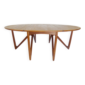 Vintage Danish Teak Dining Table By Niels Koefoed For Niels Koefoeds Denmark