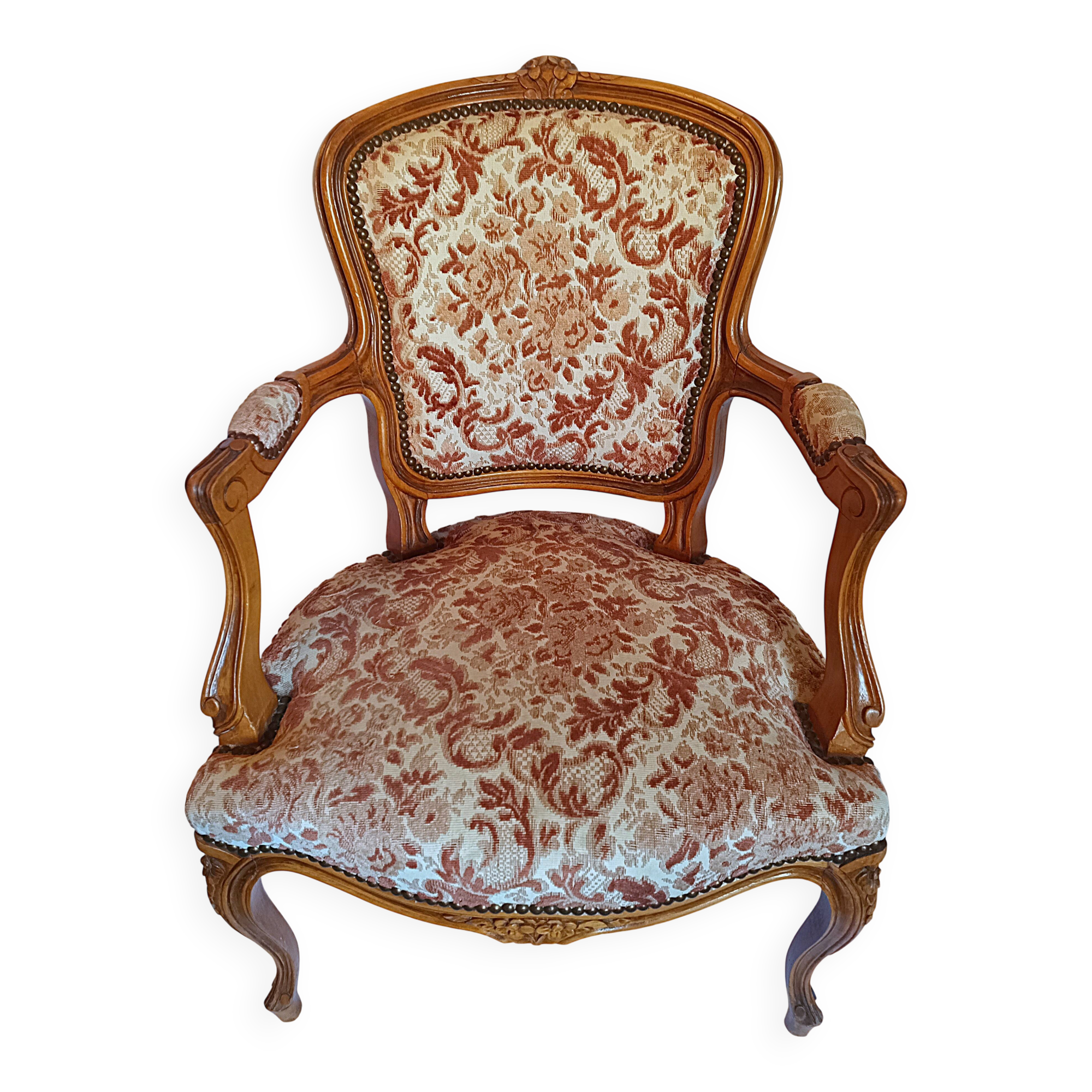 Fauteuil cabriolet ancien bergère chaise