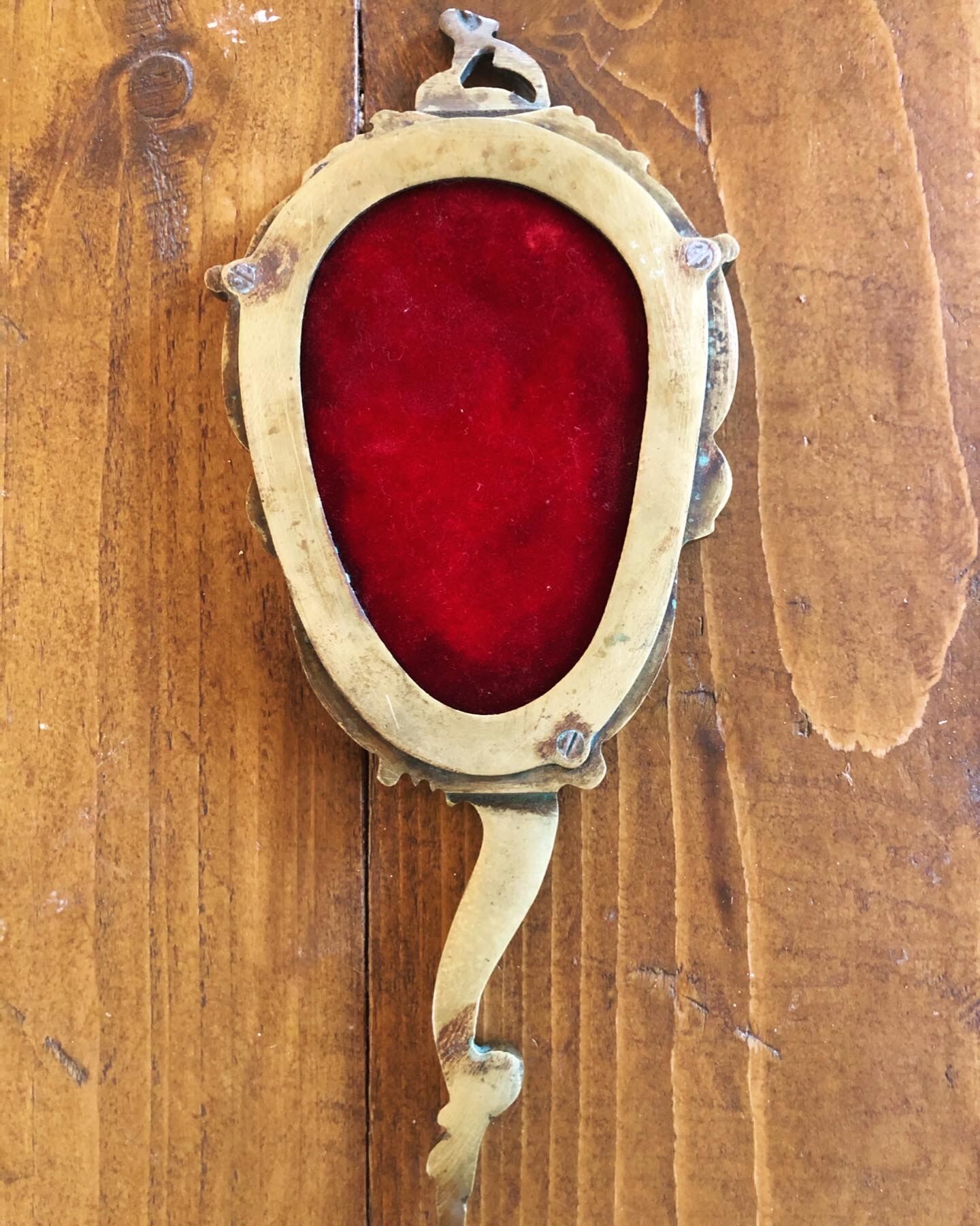 Bronze hand mirror
