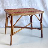 Rattan coffee table – 50s/60s