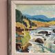 Original Swedish Oil on Panel – “Landscape With Water” by B. Lundqvist – Vintage & Framed – 56 × 48 cm (22" × 18.8")