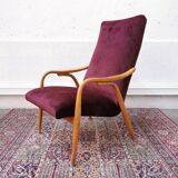 Vintage velvet armchair
