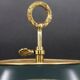 Bronze Bouillotte Lamp in Empire Style with Metal Shade