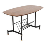 Coffee table with magazine rack, 1950s