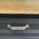 Parisian art deco buffet in solid walnut 1930