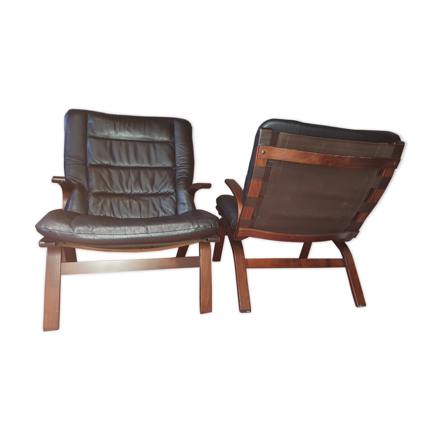 Lot of 2 armhairs from 70 years