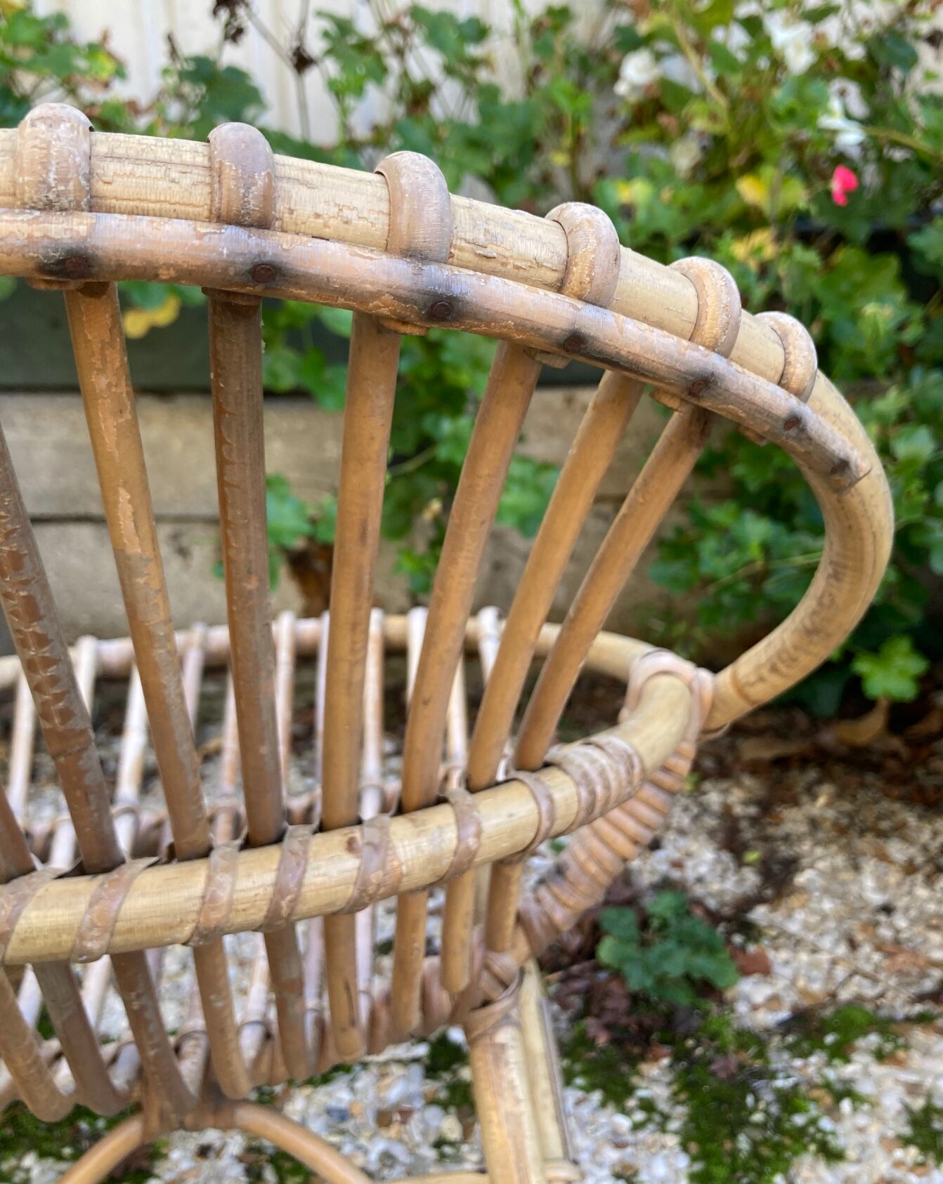 Rattan armchair for vintage children
