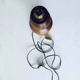 Turned wooden lamp base
