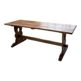 Table de ferme type monastère en pin