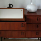 Commode coiffeuse Scandinave teck foncé