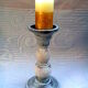 Wooden candlestick