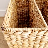 magazine holder in water hyacinth