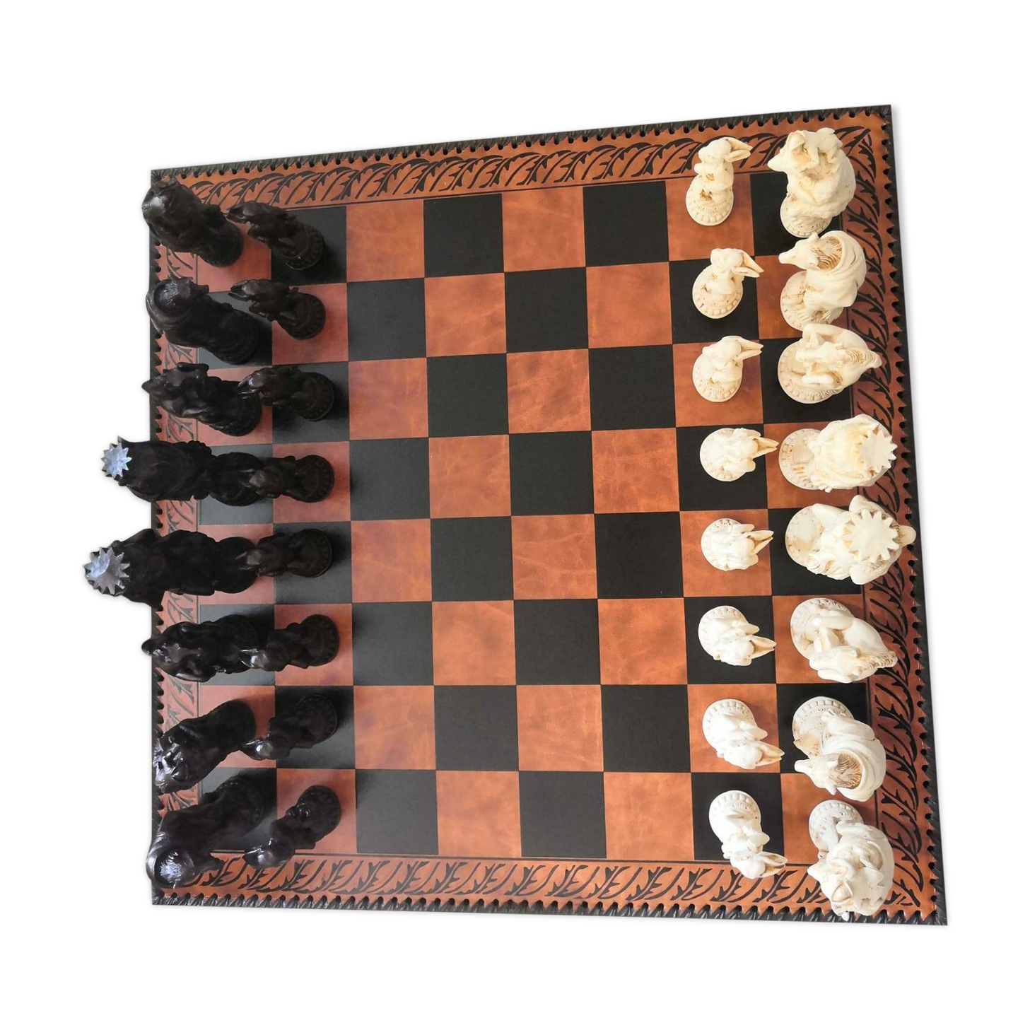 Reynard the Fox Leather Chessboard