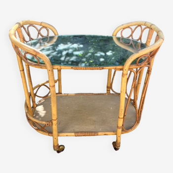 Rattan trolley