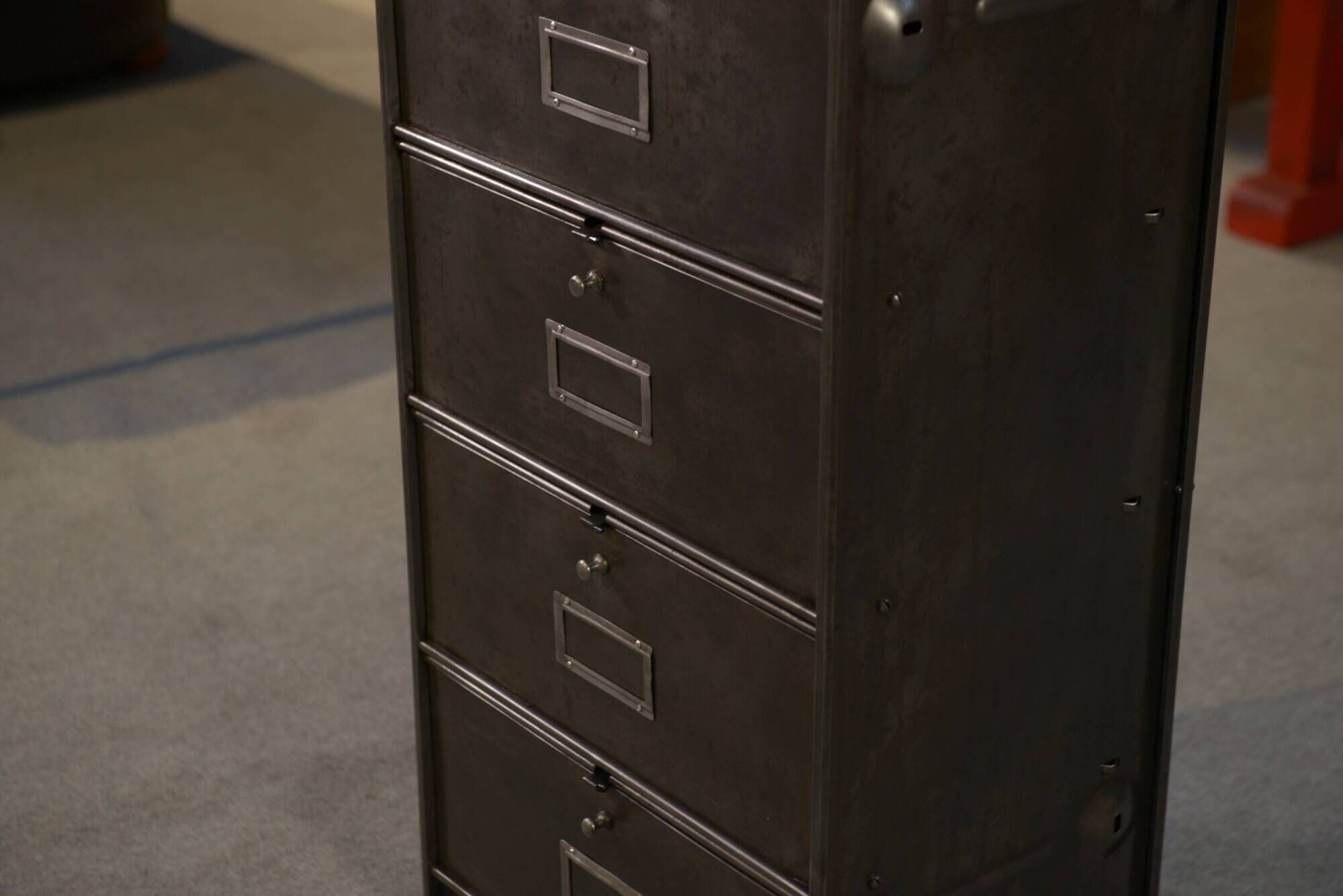 Ronéo 1-column, 5-flap cabinet, French work, circa 1950