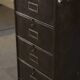 Ronéo 1-column, 5-flap cabinet, French work, circa 1950