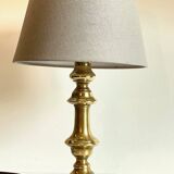 Lamp chic old solid brass candle holder