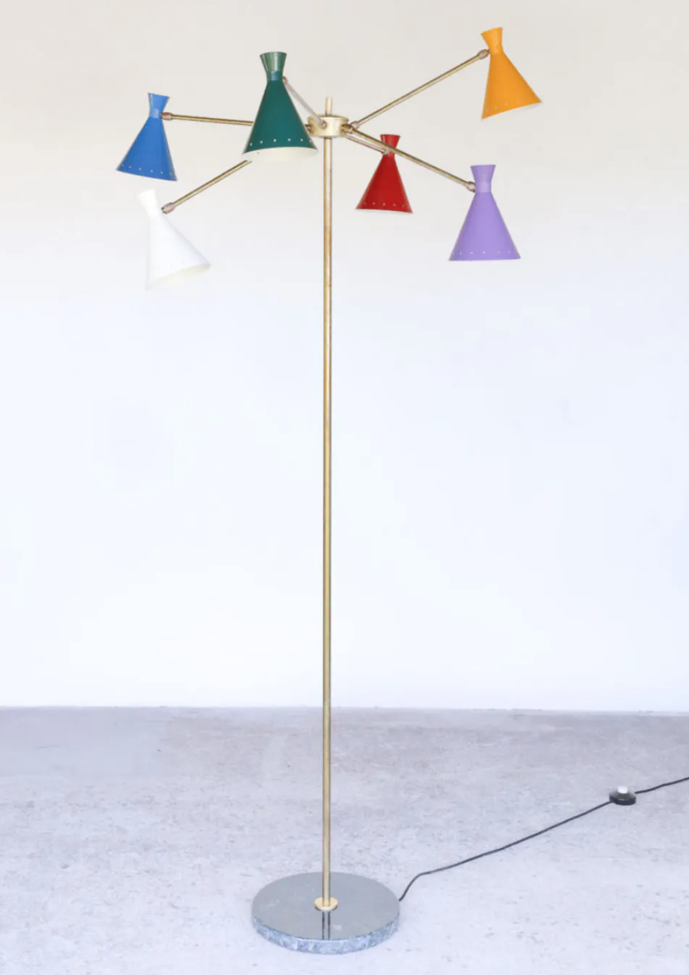 Italian lamppost 6 branch