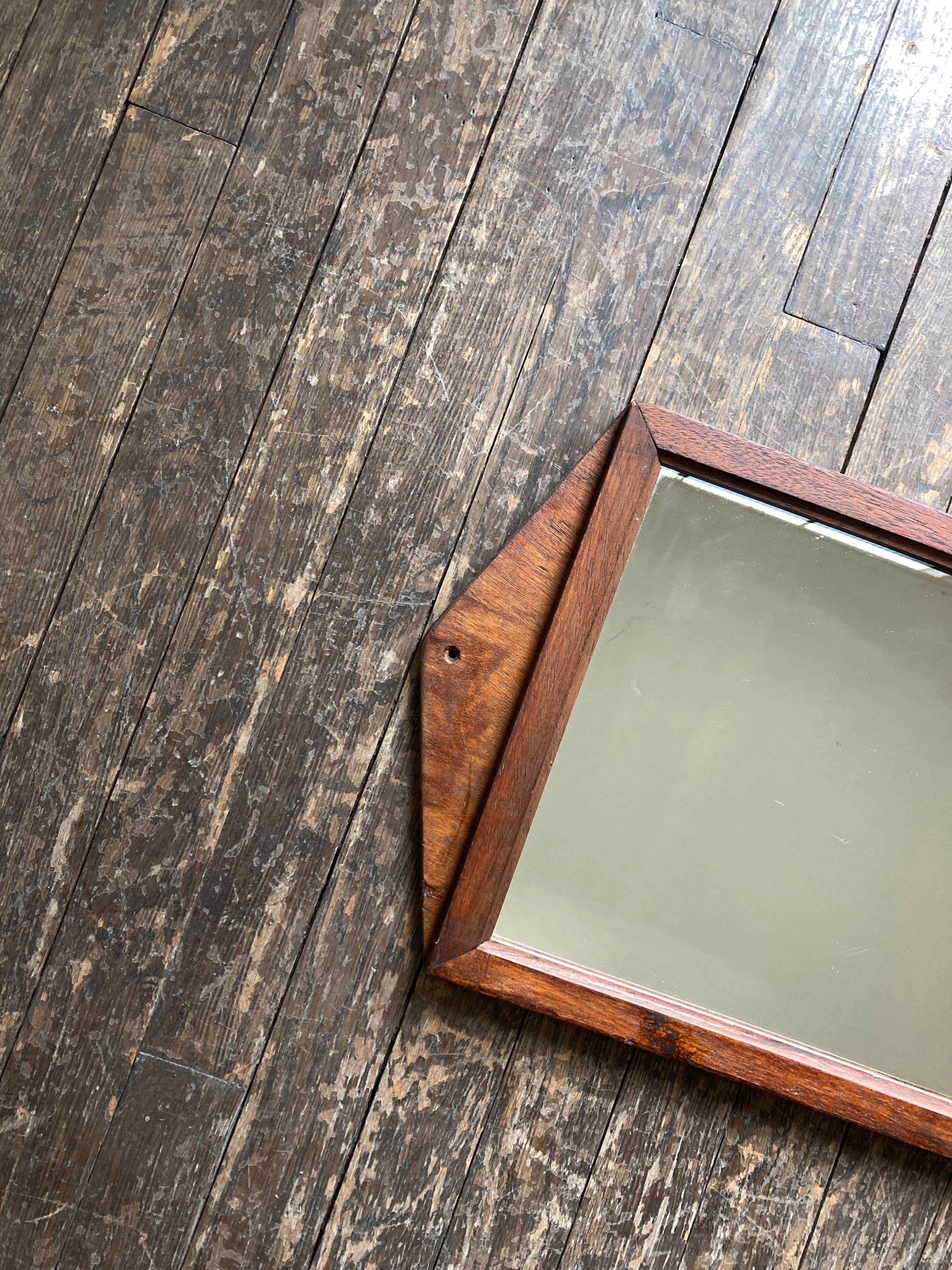 Miroir néo classique directoire en plywood 1960