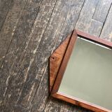 Neo classic directorial mirror in plywood 1960