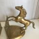Pair of vintage brass bookbands