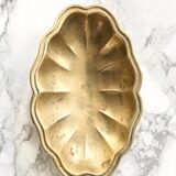 Set of 3 vintage cups in the shape of gold brass flowers