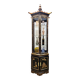 Vitrine chinoise avec toit en pagode et éclairage (asiatique)