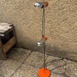 1970s orange designer floor lamp