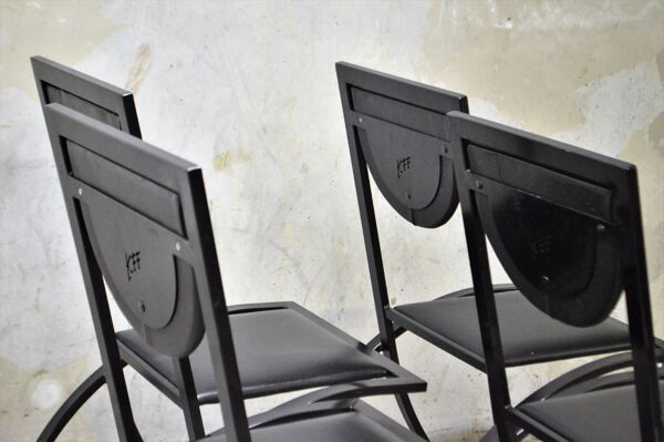 Sinus chairs by KFF from the 80s Bauhaus design