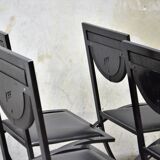 Sinus chairs by KFF from the 80s Bauhaus design