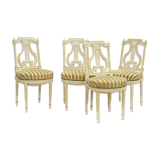 4 Chairs with lyre back