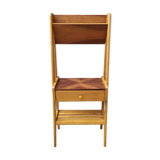Étagère pied compas chêne 1950