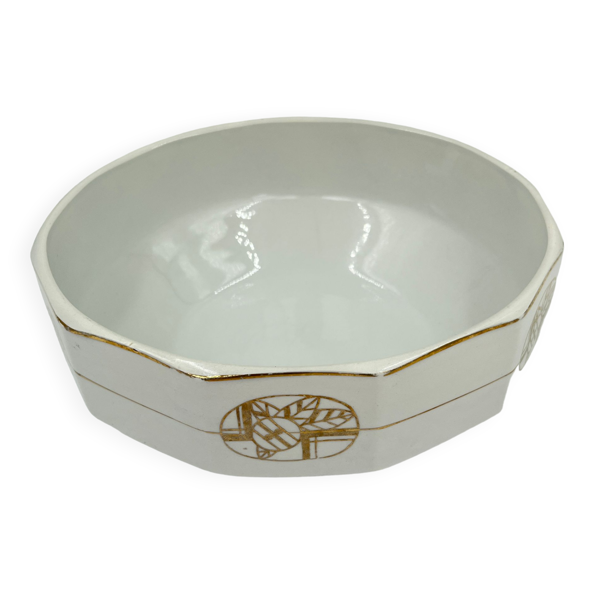 Art Deco salad bowl earthenware of Saint-Ghislain