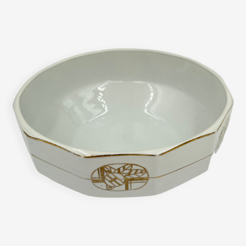 Art Deco salad bowl earthenware of Saint-Ghislain