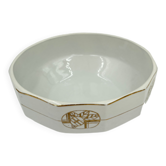 Art Deco salad bowl earthenware of Saint-Ghislain