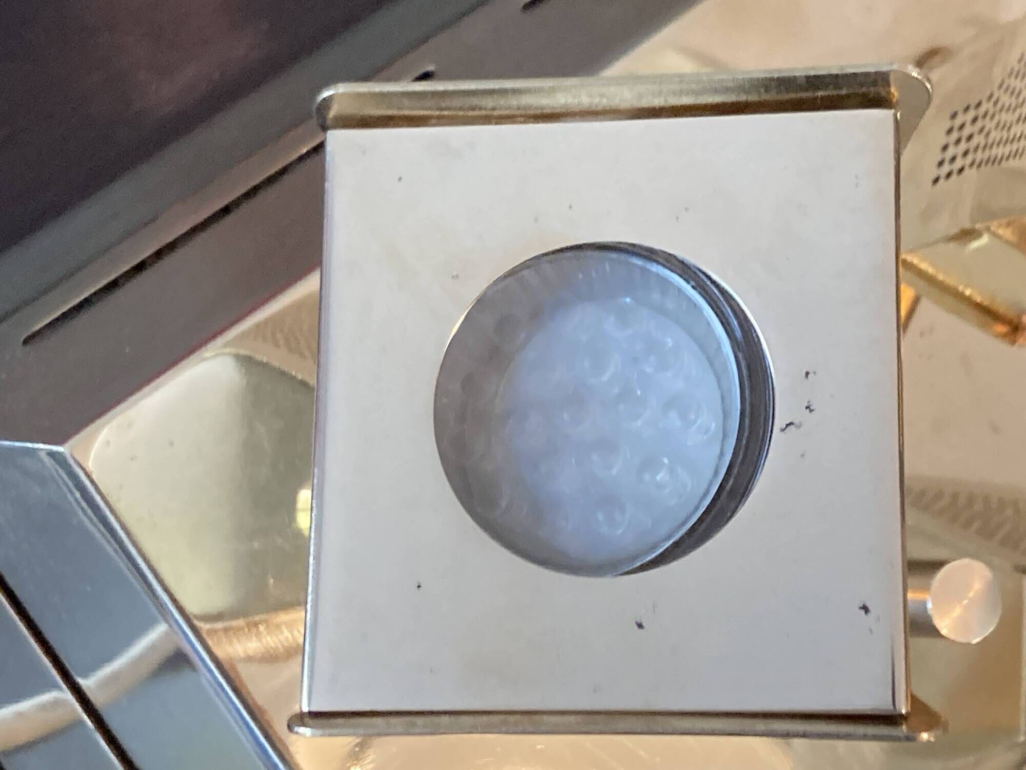 Vintage brass ceiling light OMI – Space Age design from the 1970s