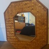 Rattan mirror