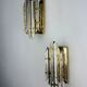 Pair of Venini wall lights, Murano cut glass, 1970s, Italy