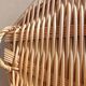 Vintage oval bamboo tray
