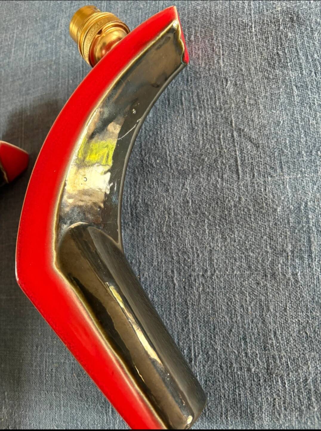 Art Deco ceramic wall light from the 1950s-60s.